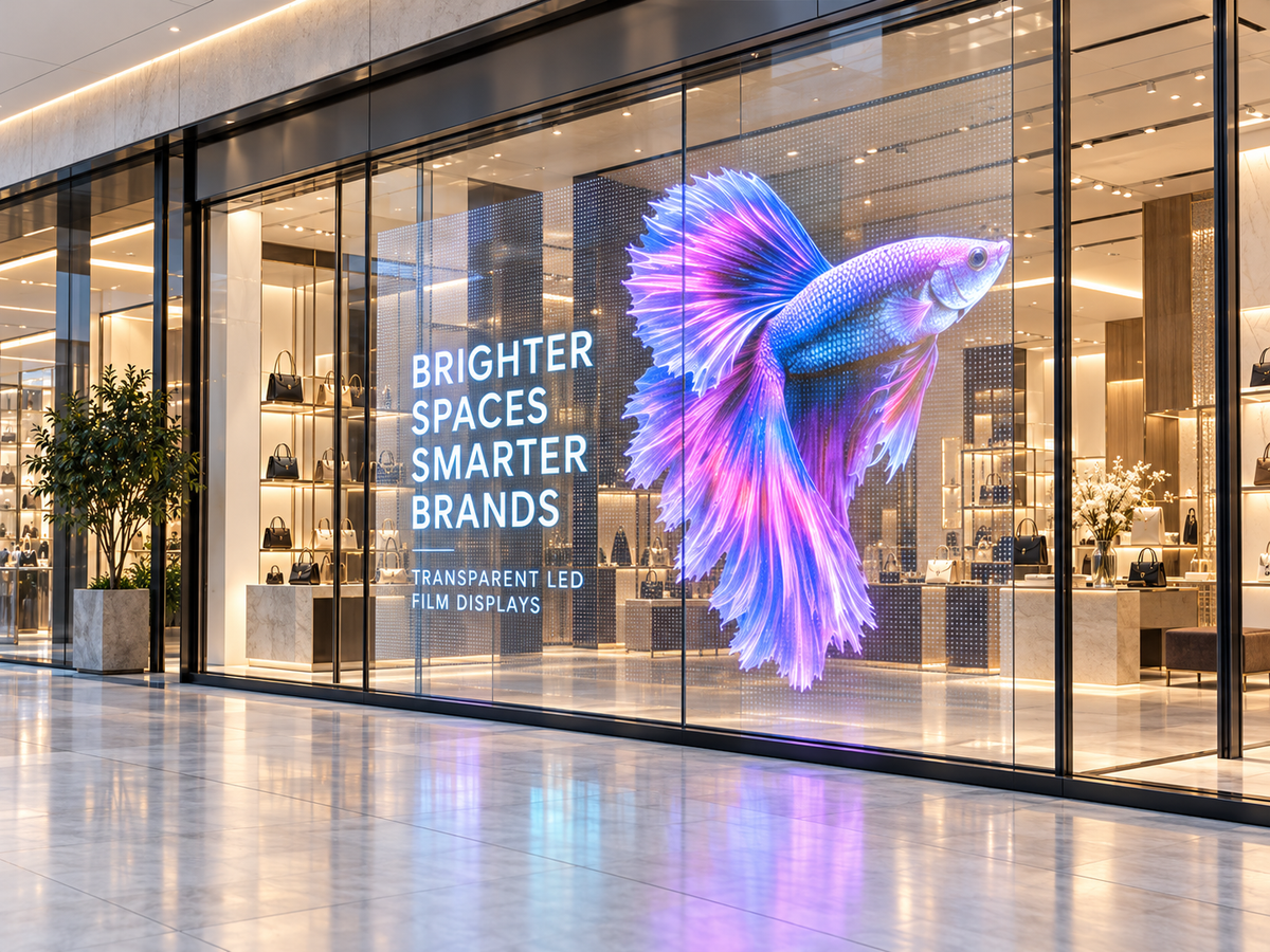 Transparent Window LED Film Displays