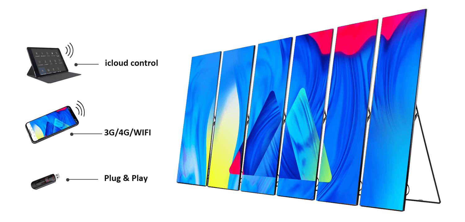 P2.5 SMD LP Series Digital Signage AS251-2 Packs Splicing Display Size 1280 x 1920mm