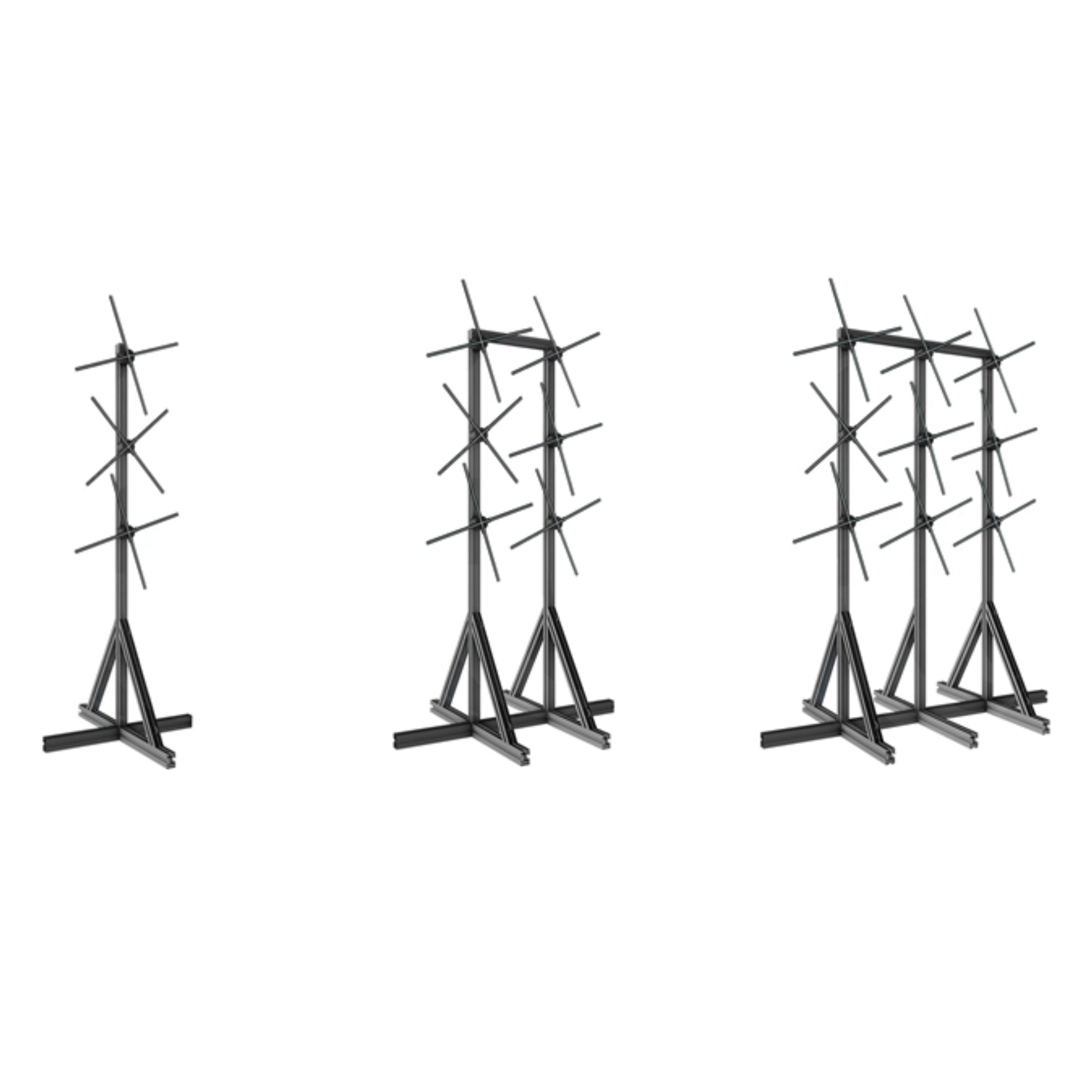 3D-F Series Multi-Fan Stand Mount | 1×3 / 2×3 / 3×3 Configurations | Compatible with F Series ≤100cm 3D Hologram Fans | Modular Steel Frame