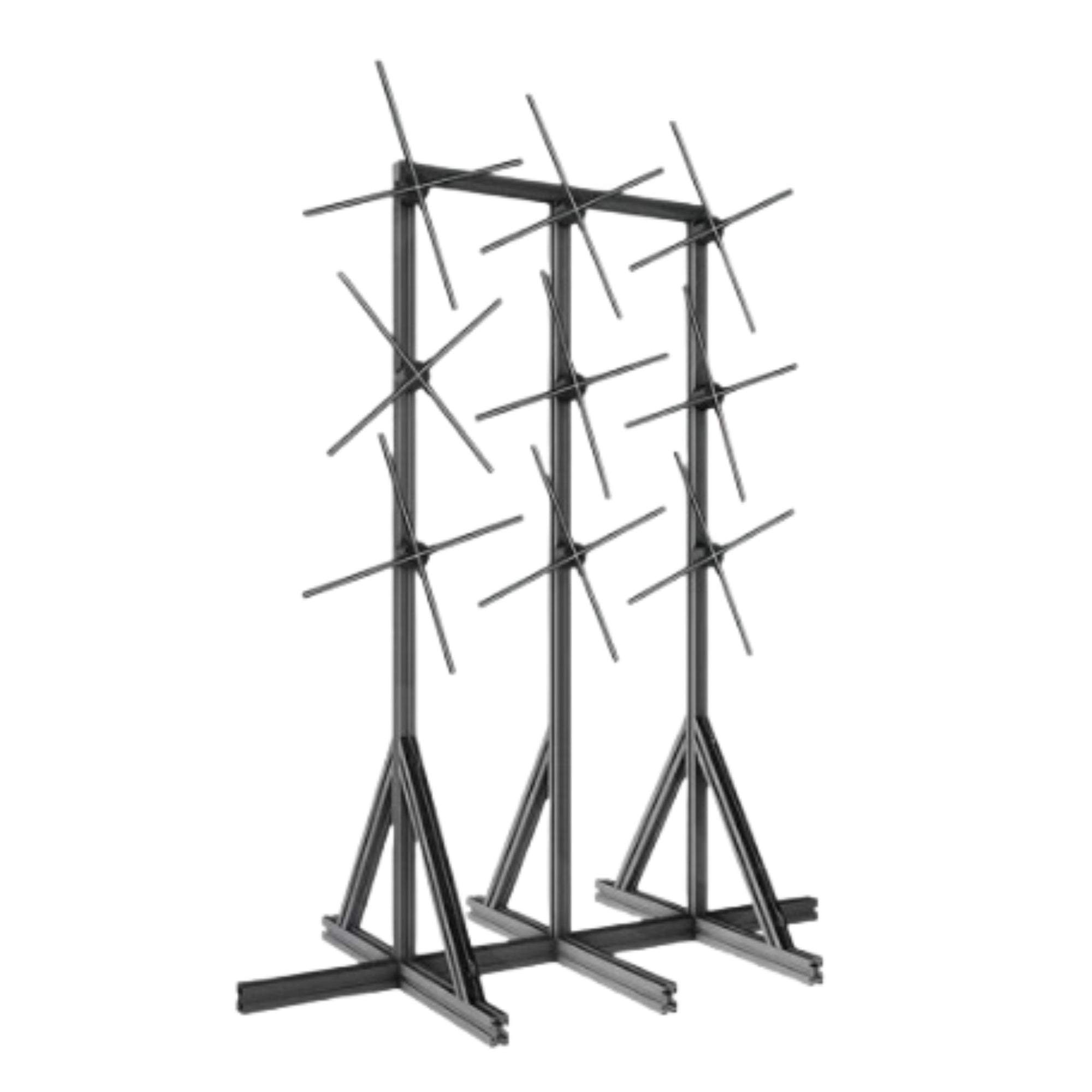 3D-F Series Multi-Fan Stand Mount | 1×3 / 2×3 / 3×3 Configurations | Compatible with F Series ≤100cm 3D Hologram Fans | Modular Steel Frame