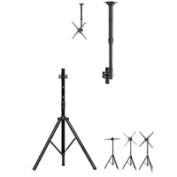 3D-F Series Stand & Mount Options for 3D Hologram Fan | Floor Stand / Ceiling Mount (No Housing) | Compatible with F Series ≤100cm(39.4inch) | Black Finish