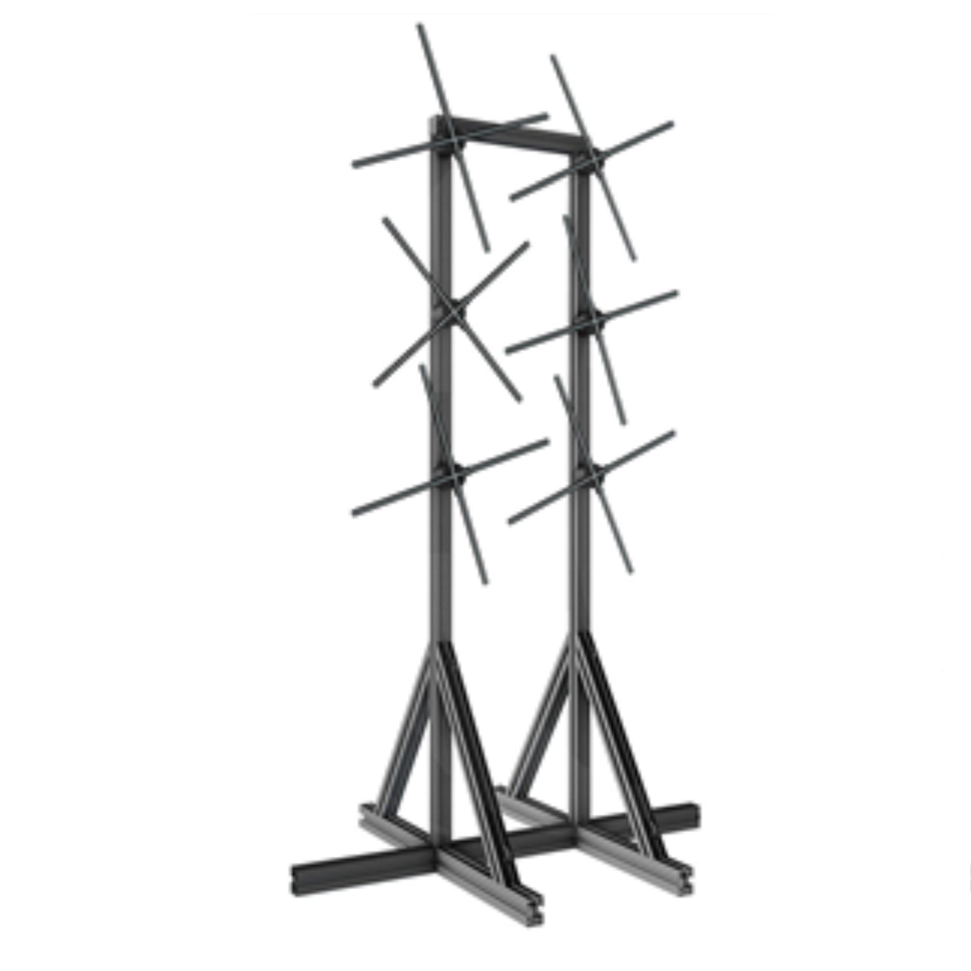 3D-F Series Multi-Fan Stand Mount | 1×3 / 2×3 / 3×3 Configurations | Compatible with F Series ≤100cm 3D Hologram Fans | Modular Steel Frame