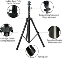 3D-F Series Stand & Mount Options for 3D Hologram Fan | Floor Stand / Ceiling Mount (No Housing) | Compatible with F Series ≤100cm(39.4inch) | Black Finish