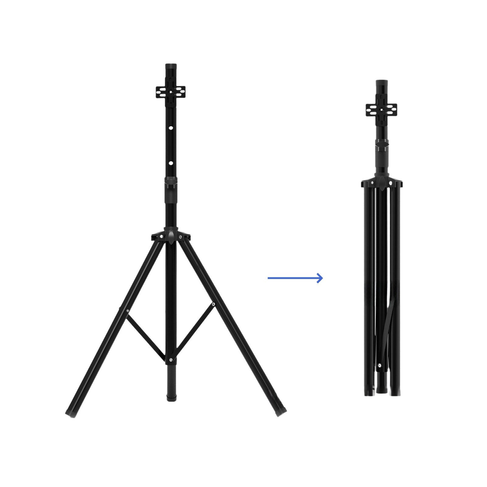 3D-F Series Stand & Mount Options for 3D Hologram Fan | Floor Stand / Ceiling Mount (No Housing) | Compatible with F Series ≤100cm(39.4inch) | Black Finish