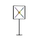 3D-F Series Floor Stand with Square Protective Housing | Compatible with F Series ≤80cm 3D Hologram Fans | Enclosed Safety Design