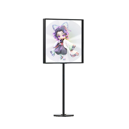 3D-F Series Floor Stand with Square Protective Housing | Compatible with F Series ≤80cm 3D Hologram Fans | Enclosed Safety Design