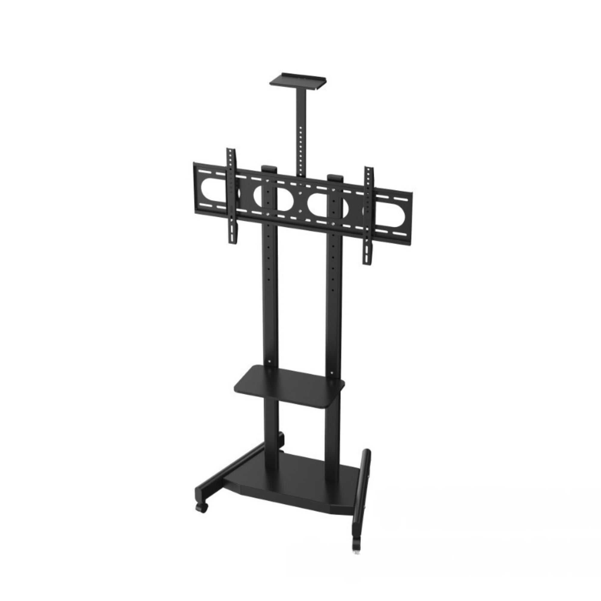 3D-M Series Floor Stand for 3D Hologram Fan | Compatible with M Series 130cm / 150cm / 200cm Diameter Models | Heavy-Duty Steel Frame | Black Finish