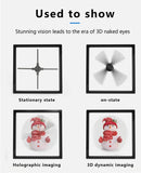 3D-F Series Floor Stand with Square Protective Housing | Compatible with F Series ≤80cm 3D Hologram Fans | Enclosed Safety Design