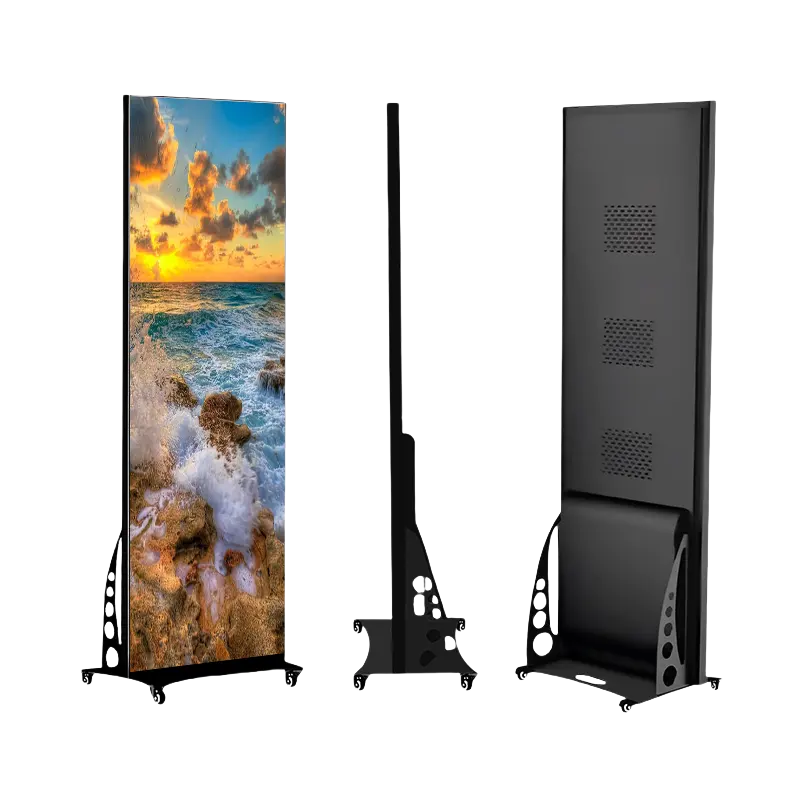 LP-B Series Indoor LED Poster Sign | 640×1920mm | P1.25 / P1.53 / P1.86 / P2.5 | Plug-in | Non-Splicing | Acrylic Cover