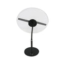 FLA Series Small Size 11cm to 42cm (4.3–16.5 inch) | 3D Holographic LED Fan | Desktop Stand with Transparent Protective Cover | Shop Display Holographic Fan | 2 Blades