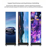 LP-TR Series LED Tri-Fold Visual Poster Display | 1280×1920mm Foldable Panel | P1.53 / P1.86 / P2 / P2.5 | GOB Panel | Portable Indoor Kiosk Use