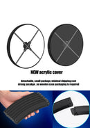 FLA Series Medium Size 52cm to 64cm (20.5–25.2 inch) | 3D Holographic LED Fan | Fan Only / Desktop Stand / Transparent Protective Cover / Black Protective Cover | Shop Display Holographic Fan | 4 Blades