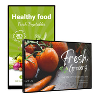 75" Indoor Wall-Mount LCD Digital Poster | Android RK3568 2GB+16GB | Non-Touch / Infrared / Capacitive Touch | CMS Software | VESA Mount