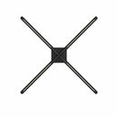 FLC Series Medium Size 47cm to 100cm (18.5–39.4 inch) | 3D Holographic LED Fan | Fan Only / Tripod Floor Stand / Ceiling Mount | Commercial Holographic Signage | 4 Blades