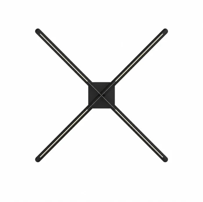 FLC Series Medium Size 47cm to 100cm (18.5–39.4 inch) | 3D Holographic LED Fan | Fan Only / Tripod Floor Stand / Ceiling Mount | Commercial Holographic Signage | 4 Blades