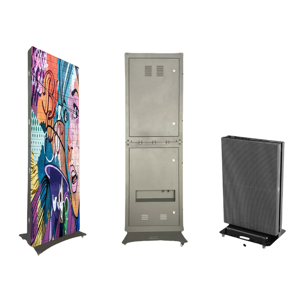 LP-OD Series LED Visual Poster Display | P2.5 / P3.076 / P4 | Outdoor Waterproof Kiosk Display | Heavy-Duty Outdoor Use