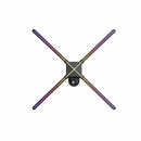 FLC Series Medium Size 47cm to 100cm (18.5–39.4 inch) | 3D Holographic LED Fan | Fan Only / Tripod Floor Stand / Ceiling Mount | Commercial Holographic Signage | 4 Blades