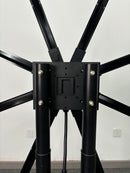 3D-M Series Floor Stand for 3D Hologram Fan | Compatible with M Series 130cm / 150cm / 200cm Diameter Models | Heavy-Duty Steel Frame | Black Finish