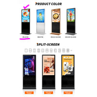 43‘’ Single-Sided Indoor Floor-Standing LCD Digital Poster with Wheel Stand | Android RK3568 2GB+16GB | Non-Touch / Infrared / Capacitive Touch | CMS Preinstalled