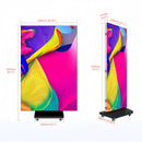 LP-TR Series LED Tri-Fold Poster Sign | 1280×1920mm Foldable Panel | P1.53 / P1.86 / P2 / P2.5 | GOB Panel | Portable Indoor Kiosk Use