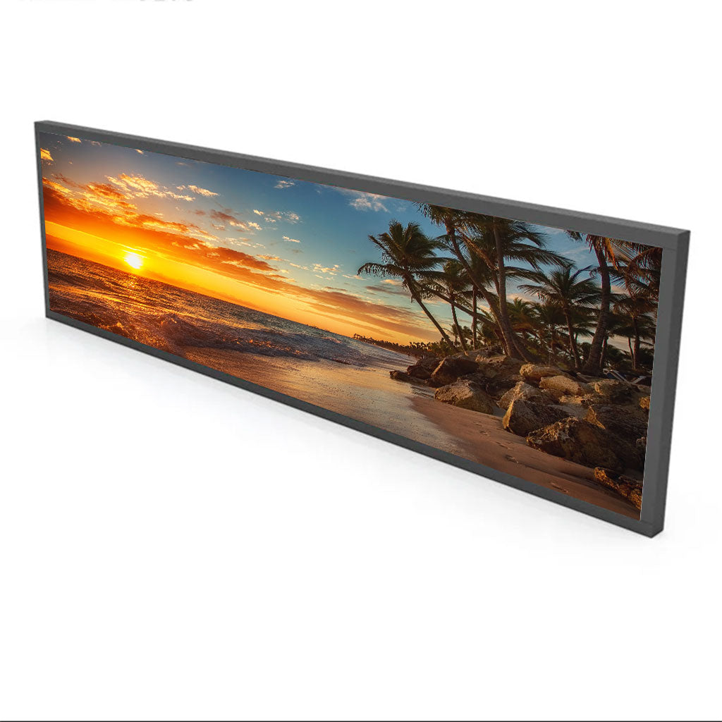 37.6 Inch Ultra-Wide Android LCD Bar Display – 920×258mm Viewable Shelf Screen | Cloud / App / USB Content Management
