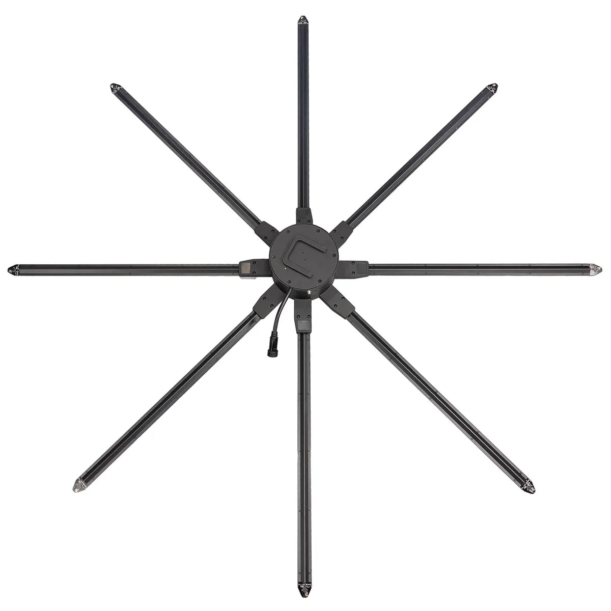 FLS Series Large Size 150cm to 180cm (59.1–70.9 inch) | 3D Holographic LED Fan | Fan Only / Fan with Dual-Pole Mobile Stand | Smart Advertising Holographic Display | 8 Blades
