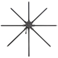 FLS Series Large Size 150cm to 180cm (59.1–70.9 inch) | 3D Holographic LED Fan | Fan Only / Fan with Dual-Pole Mobile Stand | Smart Advertising Holographic Display | 8 Blades