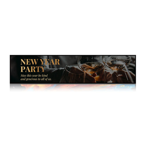 28.1 Inch Android Stretched LCD Bar Display – 698.5×140mm Viewable Shelf Screen | Cloud Platform / App Control / USB Media Playback