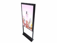 43" Double-Sided High Brightness LCD Window Display, 2500nits Front + 700nits Back, Android 2+32G, Non-Touch, Cloud/APP/USB, Hanging/Floor Stand