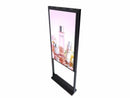 55" Double-Sided High Brightness LCD Window Display, 2500nits Front + 700nits Back, Android 2+32G, Non-Touch, Cloud/APP/USB, Hanging/Floor Stand