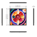 SL Series 22 Inch Ultra Slim Square LCD Display Screen – 387.7×387.7mm Viewable, 22mm Thickness, No Touch | Dadonlion Platform / USB Disk Content Upload
