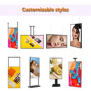 49" Double-Sided High Brightness LCD Window Display, 2500nits Front + 700nits Back, Android 2+32G, Non-Touch, Cloud/APP/USB, Hanging/Floor Stand