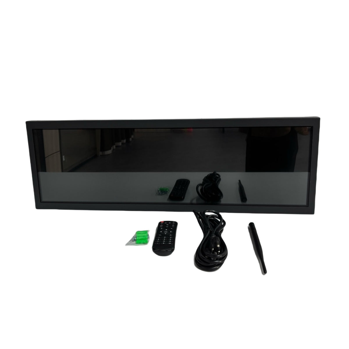 24.5 Inch (597.9×168.2mm Viewable) Commercial Ultra-Wide LCD Shelf Display | Android Stretched Bar Screen | Cloud, App & USB Playback