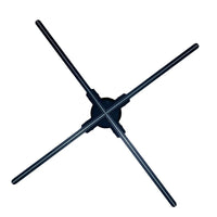 FLA Series Medium Size 70cm to 99cm (27.6–39 inch) | 3D Holographic LED Fan | Fan Only / Tripod Floor Stand / Ceiling Mount | Business Holographic LED Fan | 4 Blades
