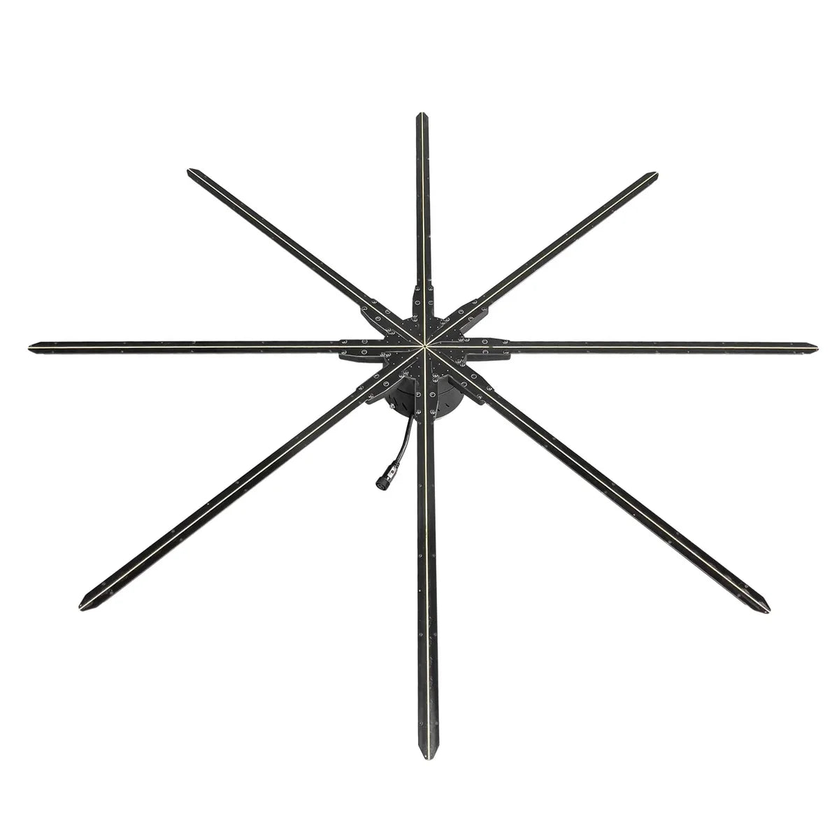 FLS Series Large Size 150cm to 180cm (59.1–70.9 inch) | 3D Holographic LED Fan | Fan Only / Fan with Dual-Pole Mobile Stand | Smart Advertising Holographic Display | 8 Blades