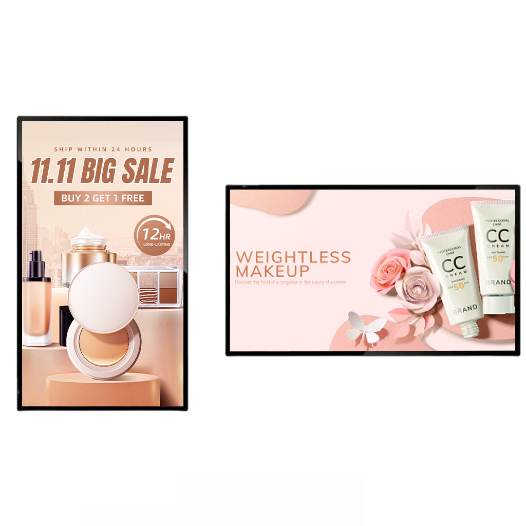 43" Indoor LCD Digital Signage Screen 1920x1080 Resolution | Android RK3568 2GB+16GB | Non-Touch / Infrared / Capacitive Touch | CMS Software | VESA Mount