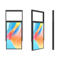 43" Double-Sided High Brightness LCD Window Display, 2500nits Front + 700nits Back, Android 2+32G, Non-Touch, Cloud/APP/USB, Hanging/Floor Stand