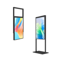43" Double-Sided High Brightness LCD Window Display, 2500nits Front + 700nits Back, Android 2+32G, Non-Touch, Cloud/APP/USB, Hanging/Floor Stand