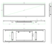 49.5 Inch Ultra-Wide Stretched LCD Shelf Display – 1210×340mm Viewable Android Bar Screen | Cloud Platform & USB Playback