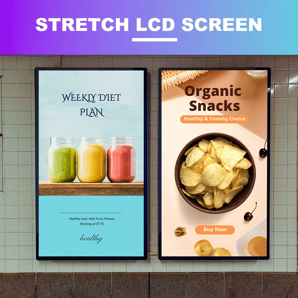 43" Indoor LCD Digital Signage Screen 1920x1080 Resolution | Android RK3568 2GB+16GB | Non-Touch / Infrared / Capacitive Touch | CMS Software | VESA Mount