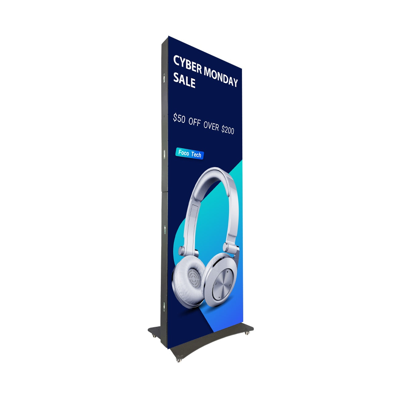 LP-OD Series LED Poster Sign | P2.5 / P3.076 / P4 | Outdoor Waterproof Kiosk Display | Heavy-Duty Outdoor Use