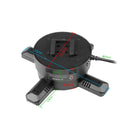 FLS Series Medium Size 65cm to 100cm (25.6–39.4 inch) | 3D Holographic LED Fan | Fan Only / Fan with Tripod Floor Stand / Ceiling Mount | Commercial Holographic Signage | 4 Blades