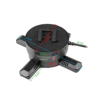 FLS Series Medium Size 65cm to 100cm (25.6–39.4 inch) | 3D Holographic LED Fan | Fan Only / Fan with Tripod Floor Stand / Ceiling Mount | Commercial Holographic Signage | 4 Blades