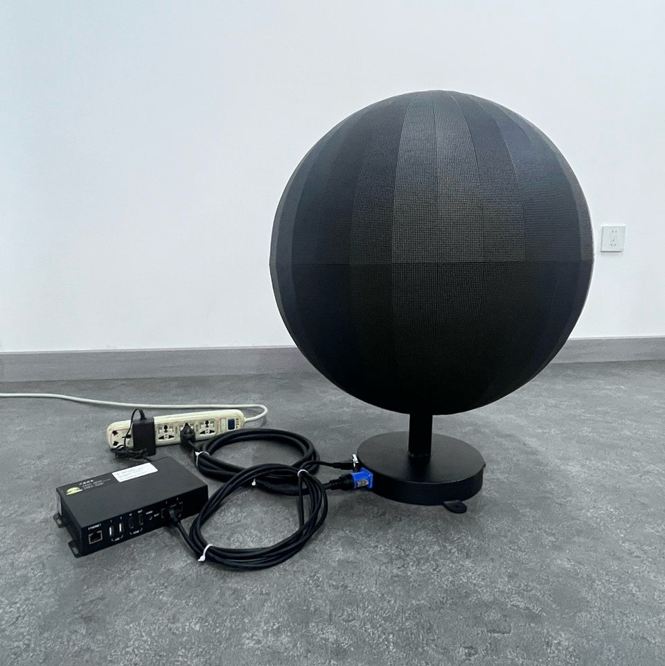 LS-I Small Indoor LED Ball Screen – Dia. 40cm / 50cm / 60cm / 85cm (1.3ft – 2.8ft), P1.86 / P2 | 360° Spherical Screen for Retail & Exhibits