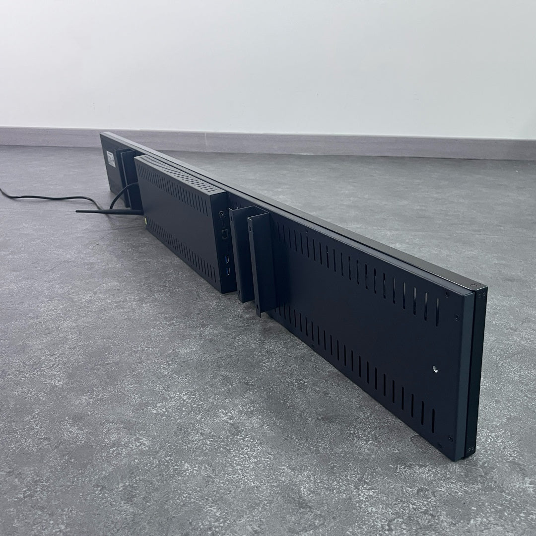 56.6 Inch Commercial Android Stretched LCD Bar Display – 1431×160mm Viewable Ultra-Wide Shelf Screen | Cloud / USB / Mobile App Control