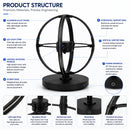 SPHC Series Medium Size 50cm (19.7 inch) | 3D Holographic LED Fan | Fan Only with Base | Business Holographic LED Fan | 4 Blades