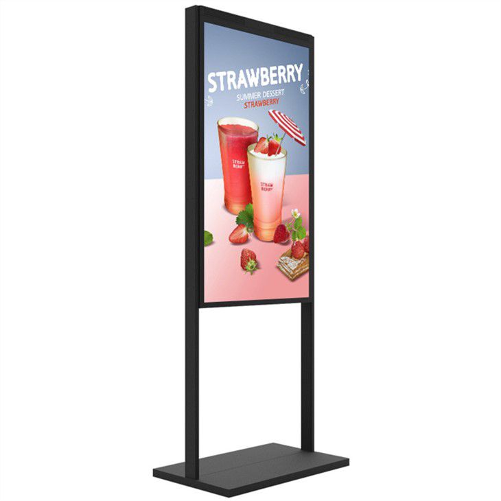 43" Double-Sided High Brightness LCD Window Display, 2500nits Front + 700nits Back, Android 2+32G, Non-Touch, Cloud/APP/USB, Hanging/Floor Stand