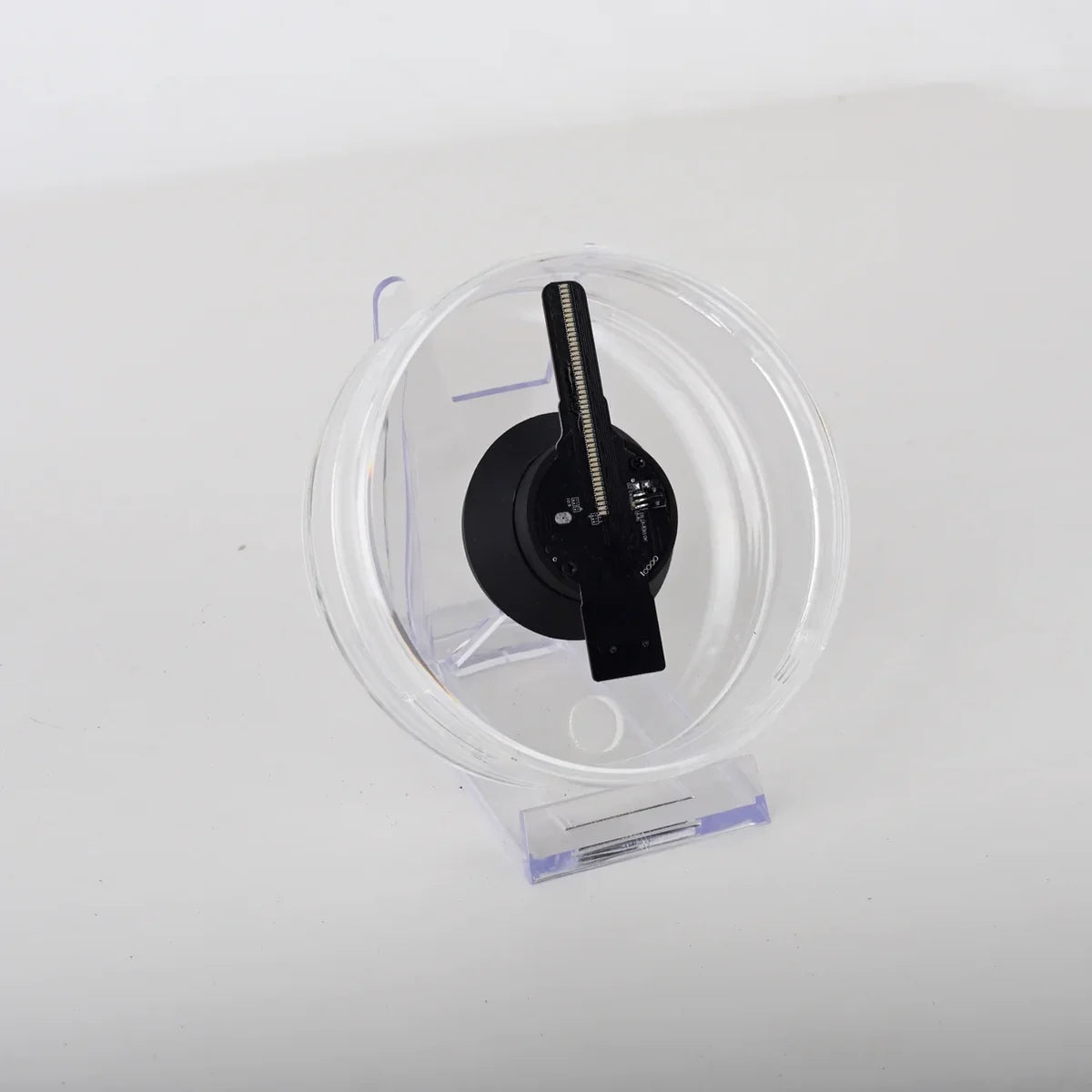 FLA Series Small Size 11cm to 42cm (4.3–16.5 inch) | 3D Holographic LED Fan | Desktop Stand with Transparent Protective Cover | Shop Display Holographic Fan | 2 Blades