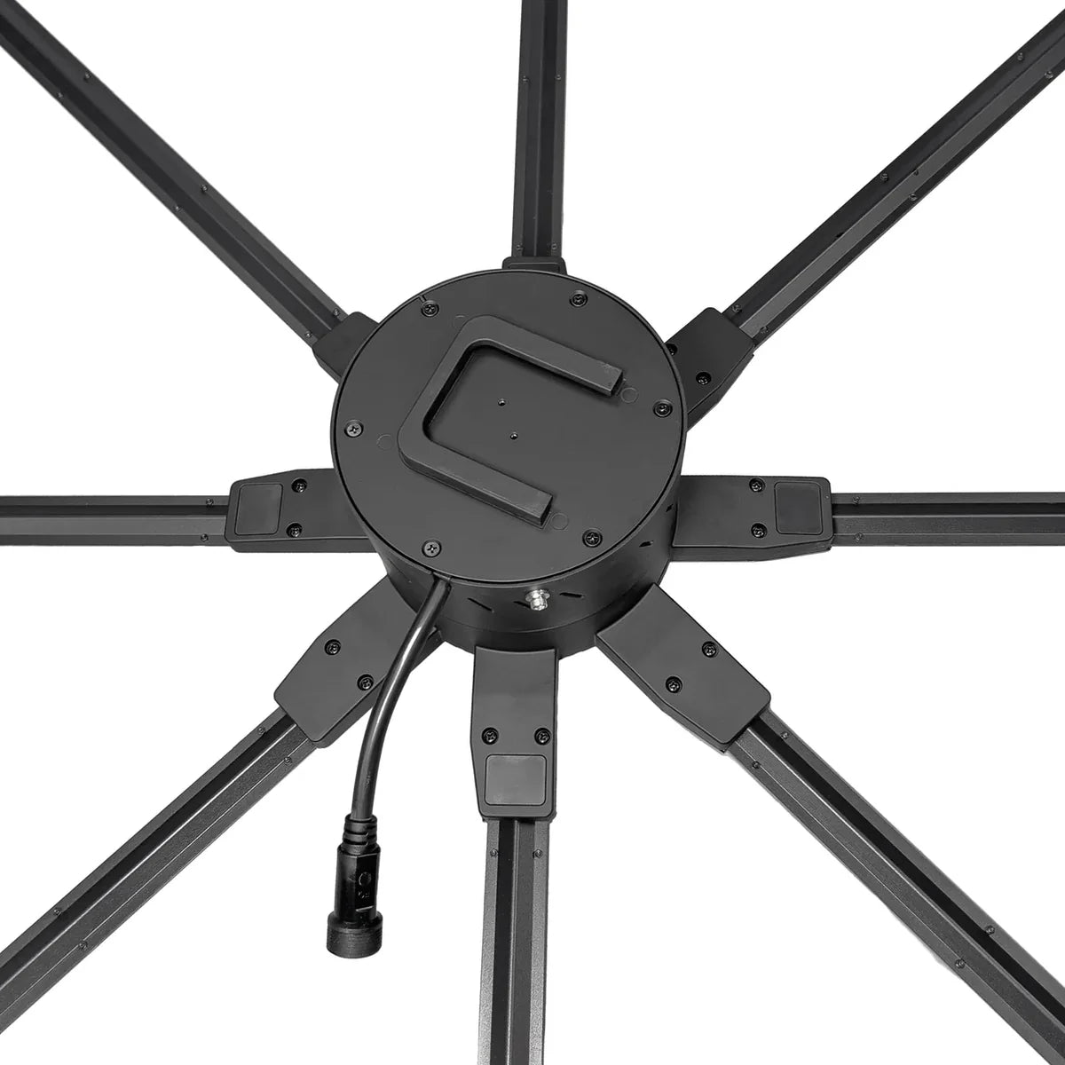 FLS Series Large Size 150cm to 180cm (59.1–70.9 inch) | 3D Holographic LED Fan | Fan Only / Fan with Dual-Pole Mobile Stand | Smart Advertising Holographic Display | 8 Blades