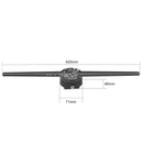 FLC Series Small Size 42cm (16.5 inch) | 3D Holographic LED Fan | 2-Pack Fans with Outdoor Double-Sided Mounting Bracket | Commercial Holographic Signage | 2 Blades
